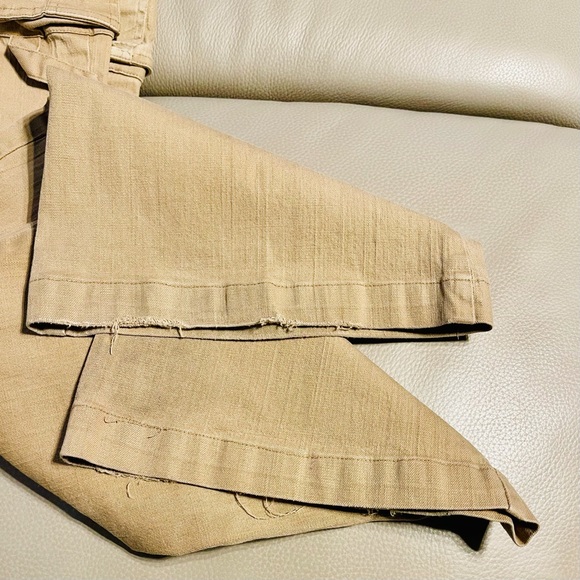 MUDD JEANS Cargo Carpenter Khaki Pants Stretch - Picture 3 of 9